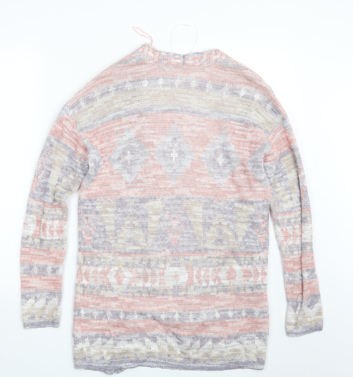 Spirit Womens Multicoloured Argyle/Diamond  Wrap Jumper Size S