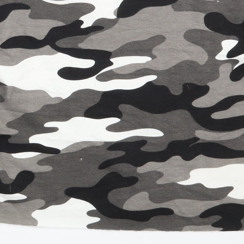 New Look Girls Grey Camouflage  Pullover Sweatshirt Size 12-13 Years  - Croppped