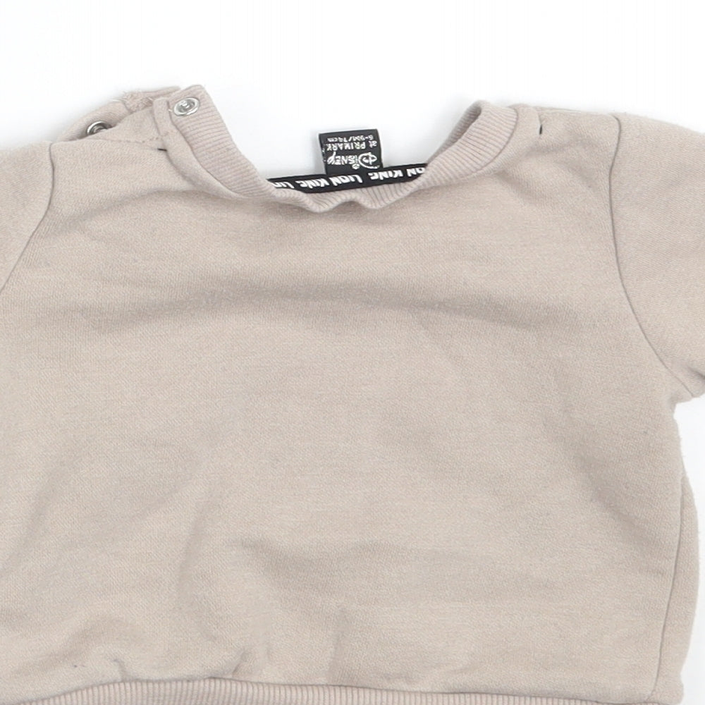 Primark Boys Beige   Pullover Jumper Size 6-9 Months  - The Lion King