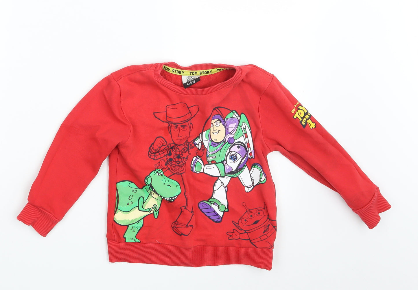 Toy Story Boys Red   Pullover Sweatshirt Size 2-3 Years  - Toy Story
