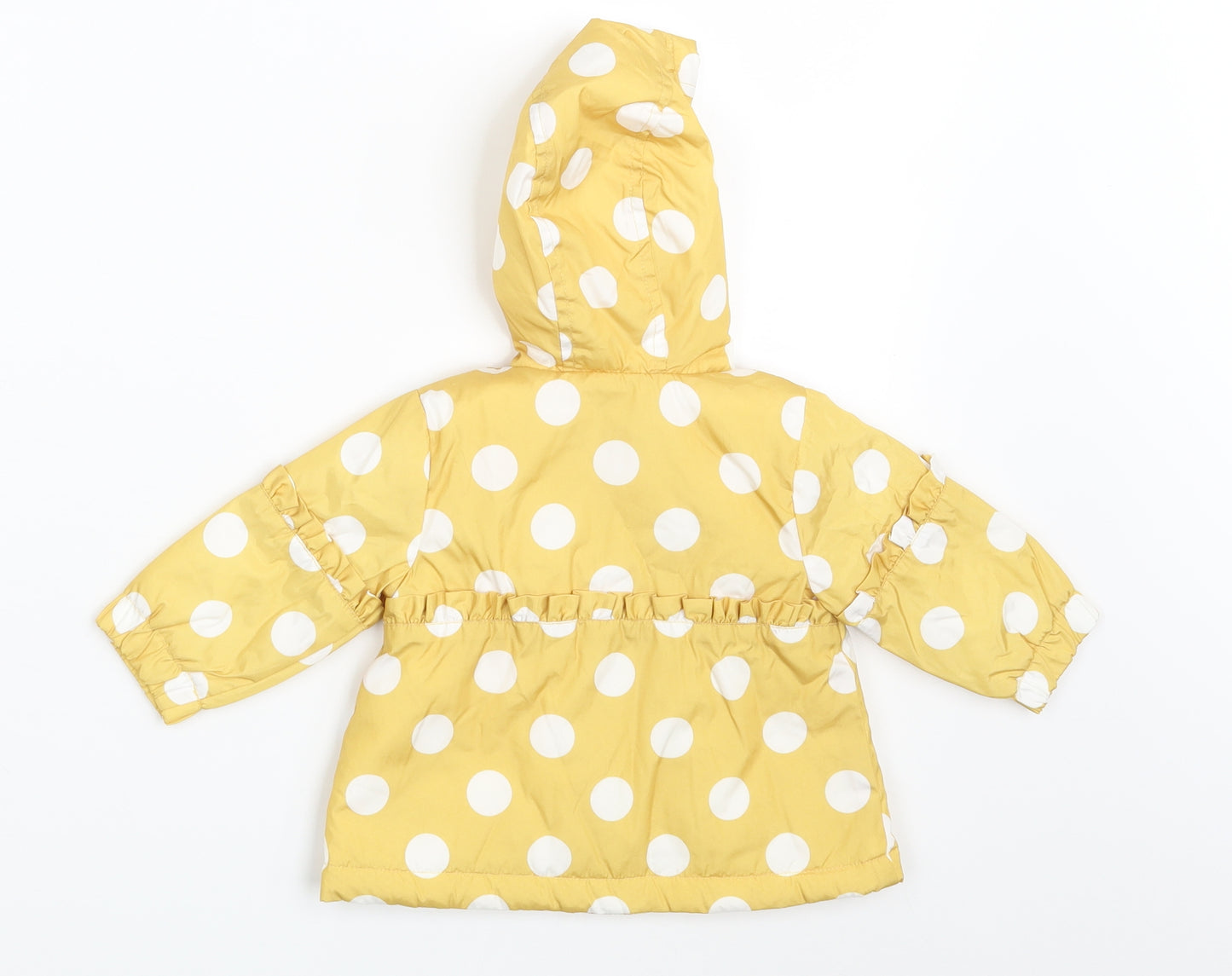 Nutmeg Girls Yellow Polka Dot  Jacket Coat Size 0-3 Months