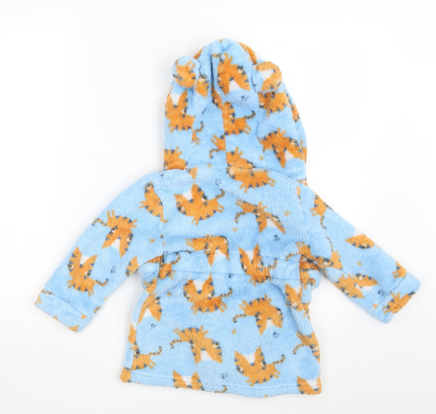Studio Baby Blue Animal Print  Babydoll Robe Size 12-18 Months