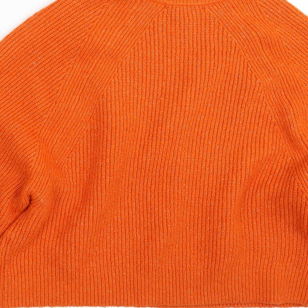 ASOS Womens Orange  Knit Pullover Jumper Size 8