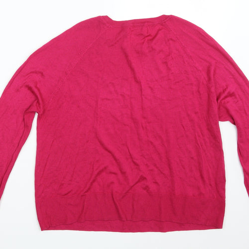 MNG Womens Pink   Pullover Sweatshirt Size S