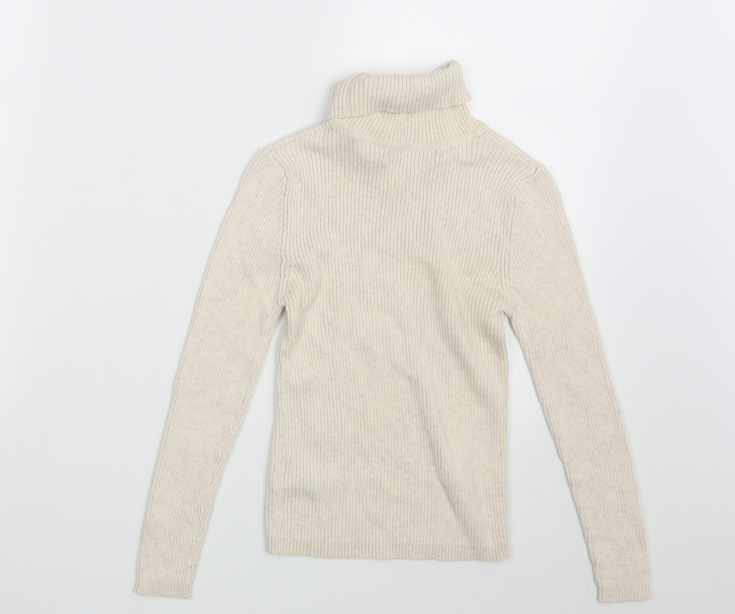 M&S Girls Beige   Pullover Jumper Size 7-8 Years