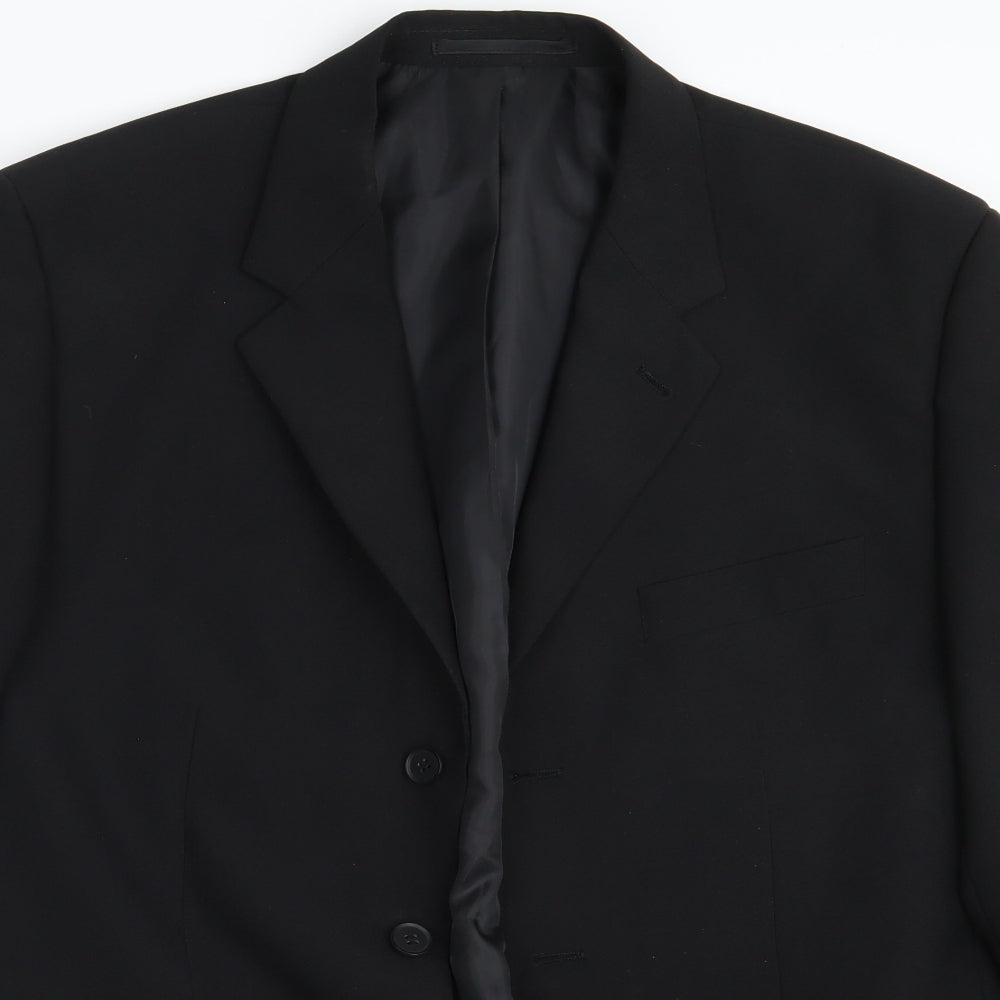George Mens Black   Jacket Blazer Size 42