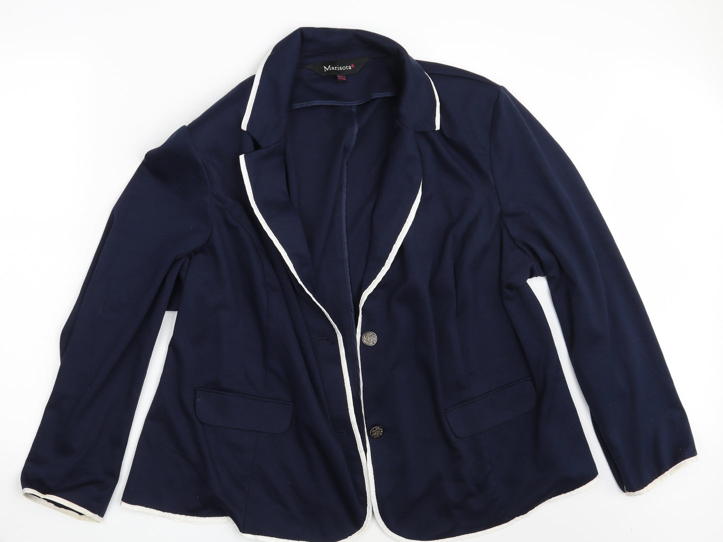 Marisota Womens Blue   Jacket Blazer Size 26
