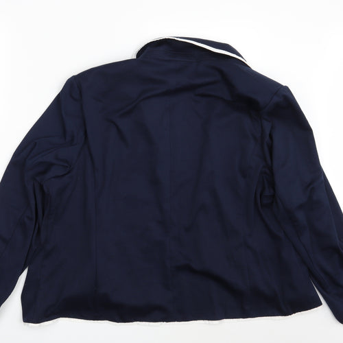 Marisota Womens Blue   Jacket Blazer Size 26
