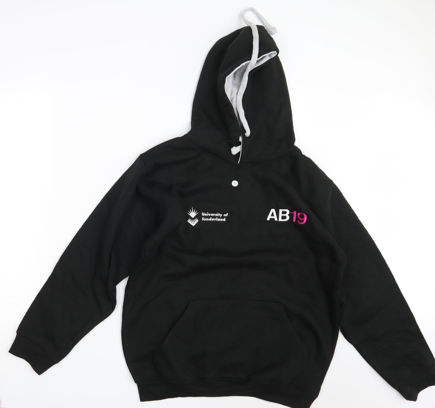 Uneek Womens Black   Pullover Hoodie Size S  - University of Sunderland