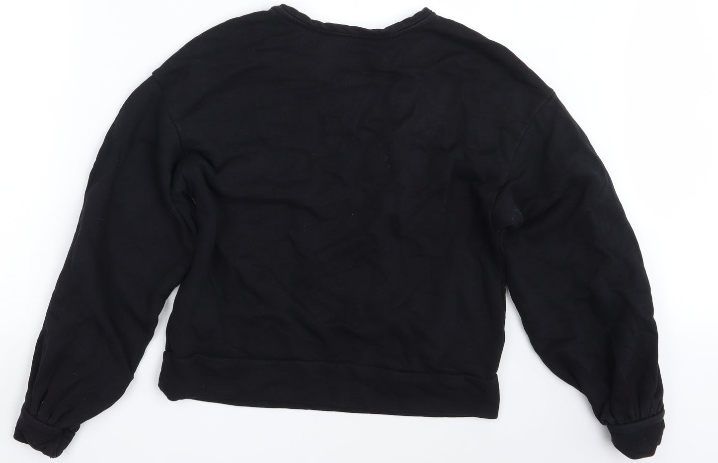 VERY  Womens Black Floral  Pullover Jumper Size 12