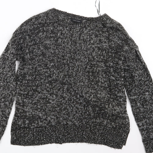 New Look Womens Black  Knit Pullover Jumper Size M