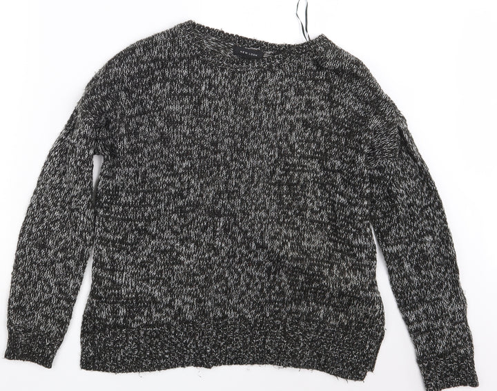 New Look Womens Black  Knit Pullover Jumper Size M