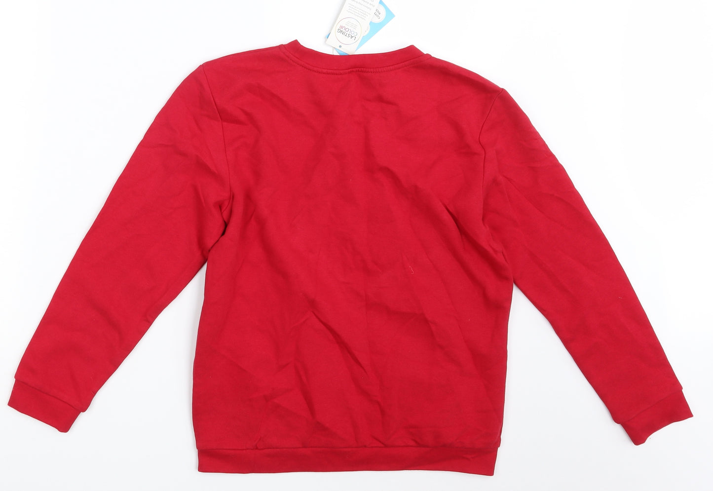 George Boys Red  Knit Pullover Jumper Size 10-11 Years