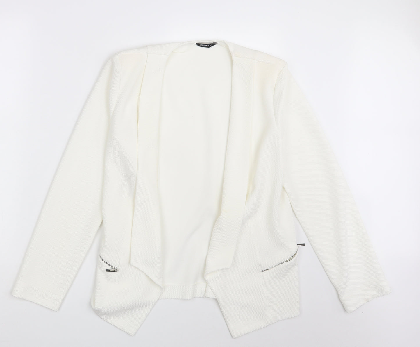 Roman Womens Ivory   Jacket Blazer Size 12