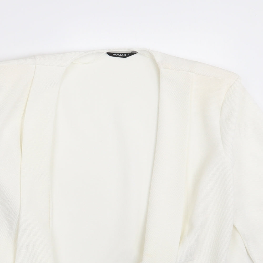 Roman Womens Ivory   Jacket Blazer Size 12