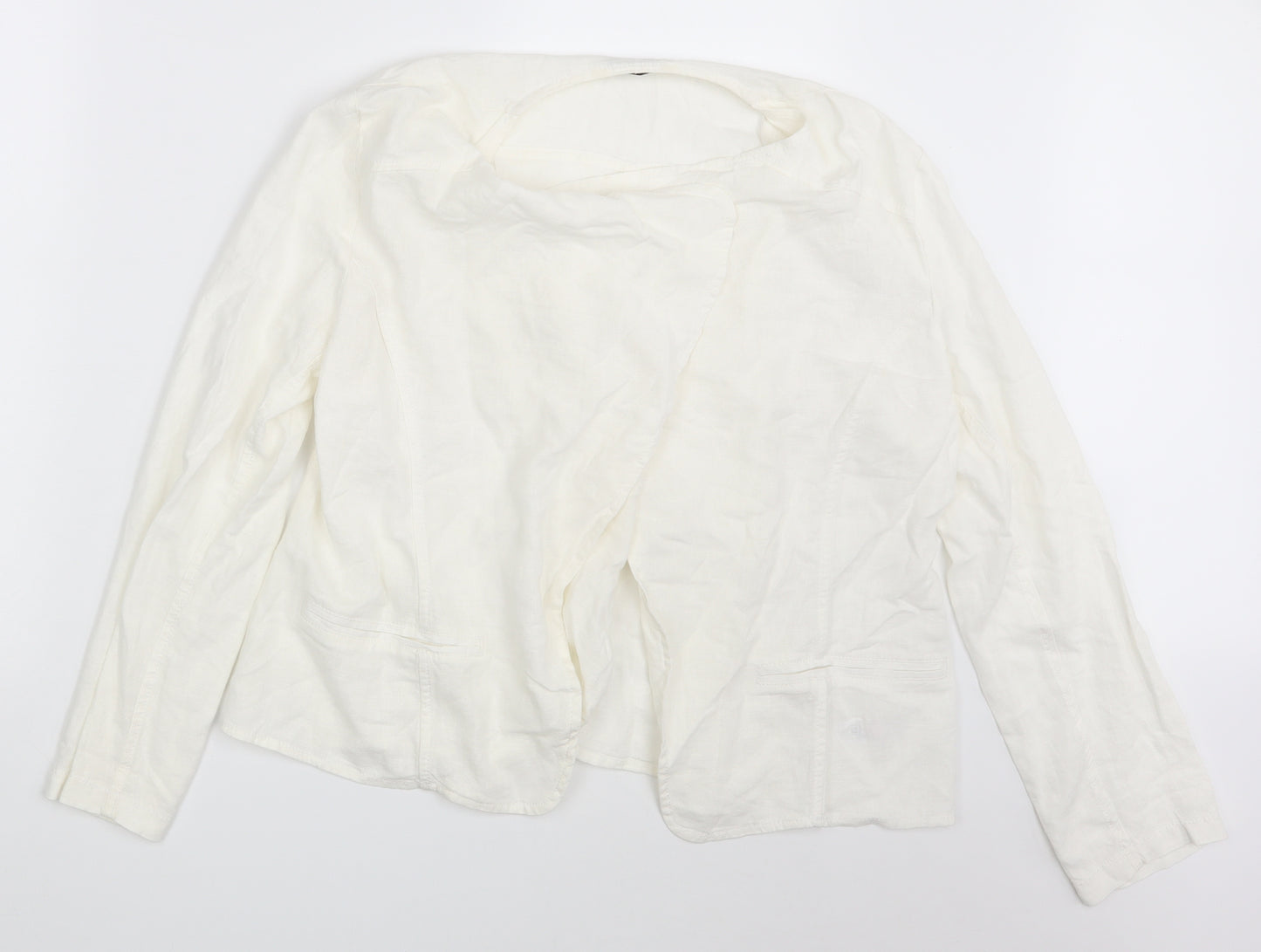 George Womens Ivory   Jacket Blazer Size 14