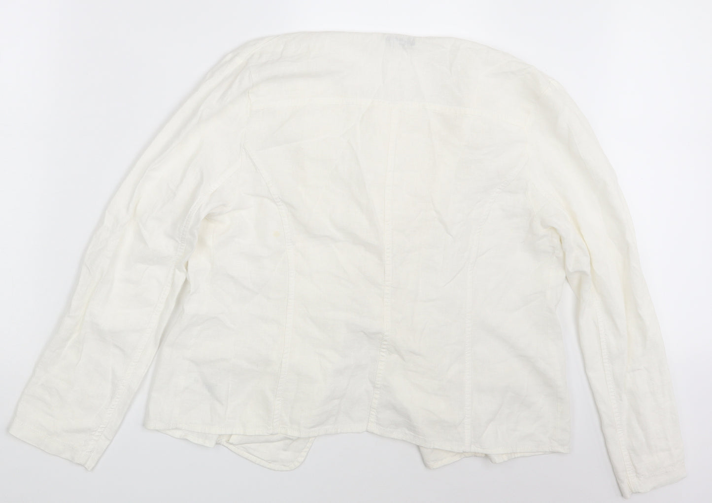 George Womens Ivory   Jacket Blazer Size 14