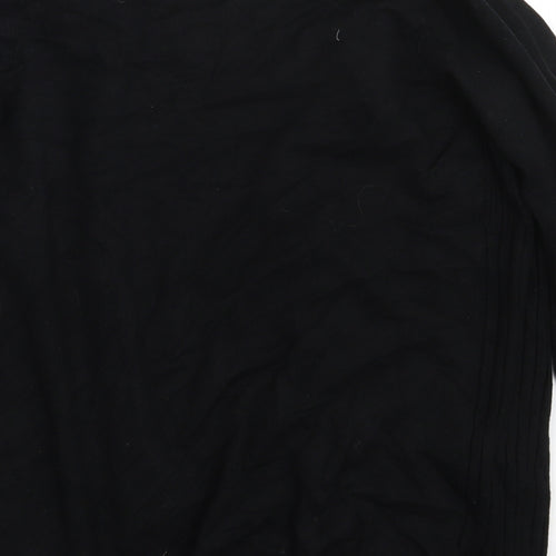 BHS Womens Black  Knit Wrap Jumper Size 12
