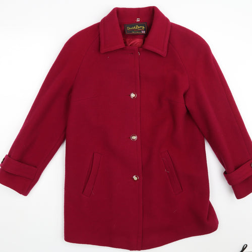 David Bury Womens Pink   Overcoat Coat Size 12