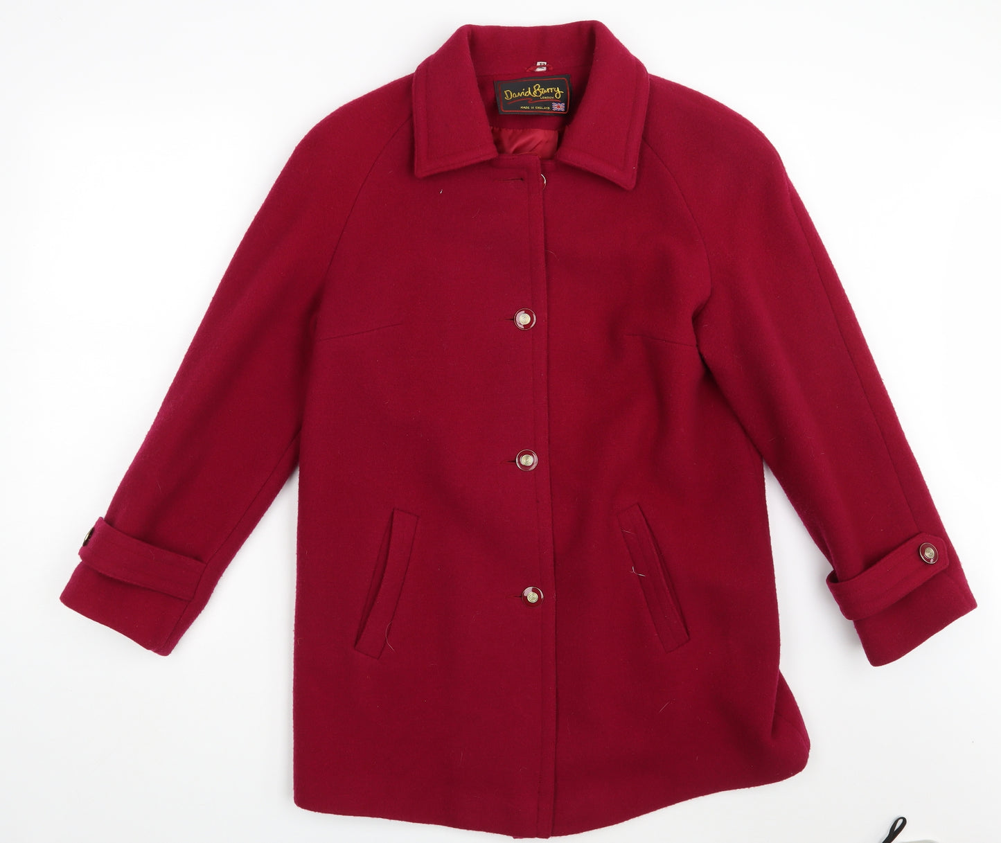 David Bury Womens Pink   Overcoat Coat Size 12