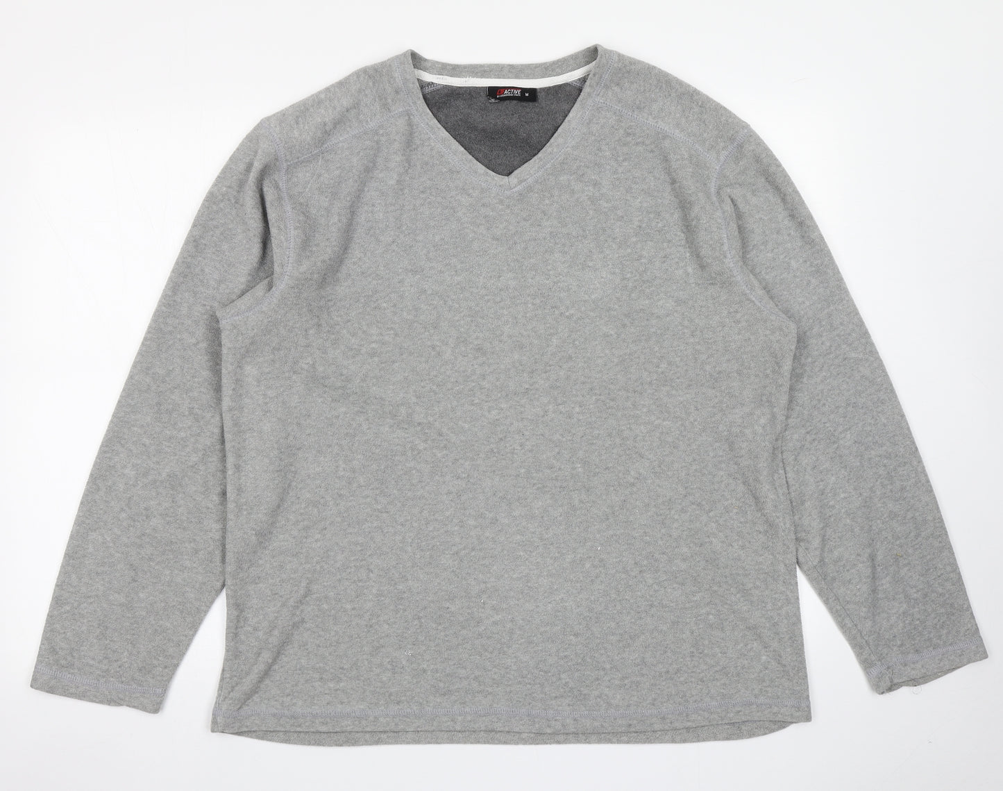 Cedar Wood State Mens Grey  Fleece Pullover Sweatshirt Size M