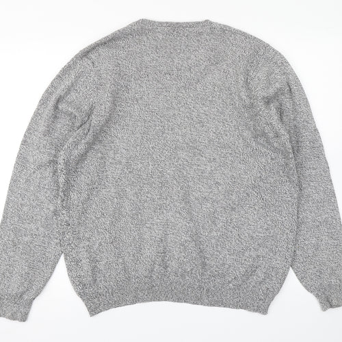 M&S Collection Mens Grey  Knit Pullover Jumper Size M