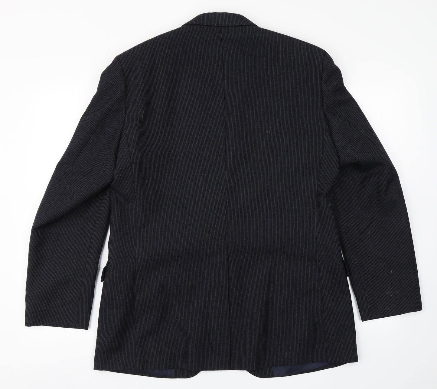 The Burton Collection Mens Blue Striped  Jacket Blazer Size 42