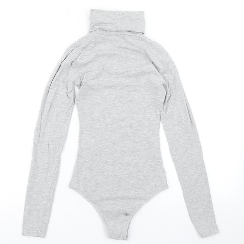 PRETTYLITTLETHING Womens Grey   Bodysuit One-Piece Size 6