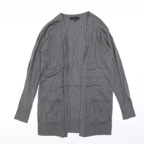 F&F Womens Grey  Knit Cardigan Jumper Size 6