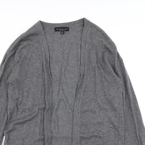 F&F Womens Grey  Knit Cardigan Jumper Size 6