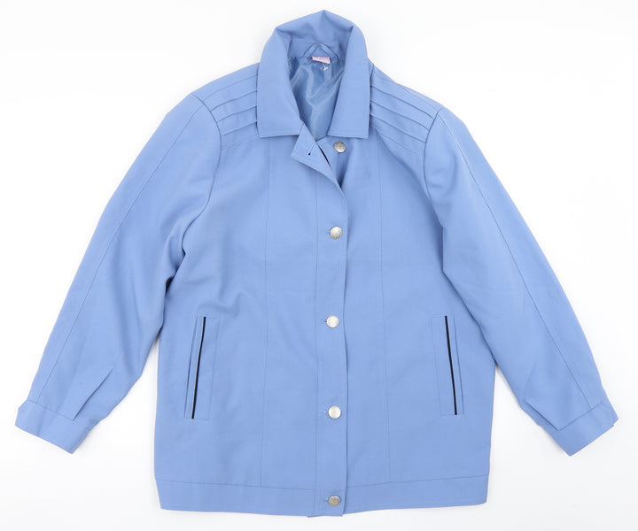 Amalina Womens Blue   Overcoat Coat Size 16