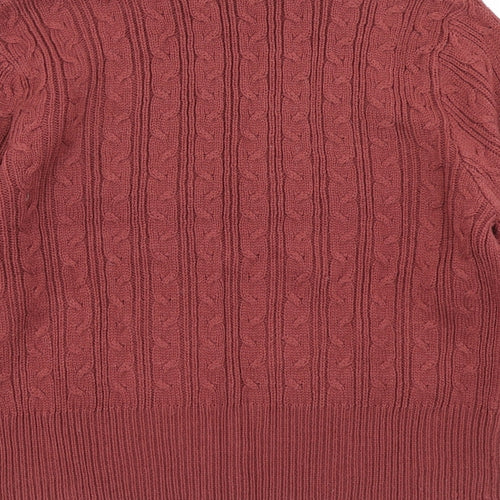 Joie de Vivre Womens Brown  Knit Pullover Jumper Size M