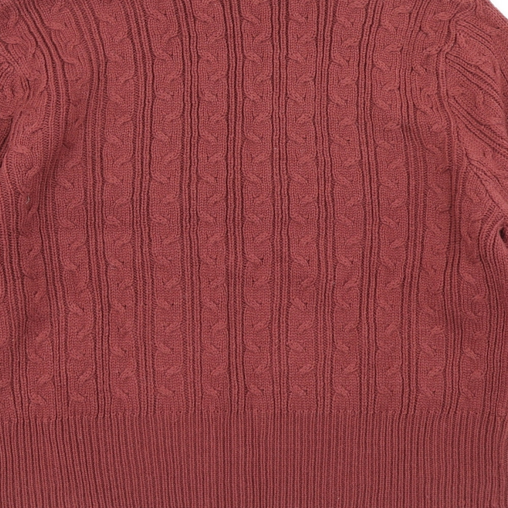 Joie de Vivre Womens Brown  Knit Pullover Jumper Size M