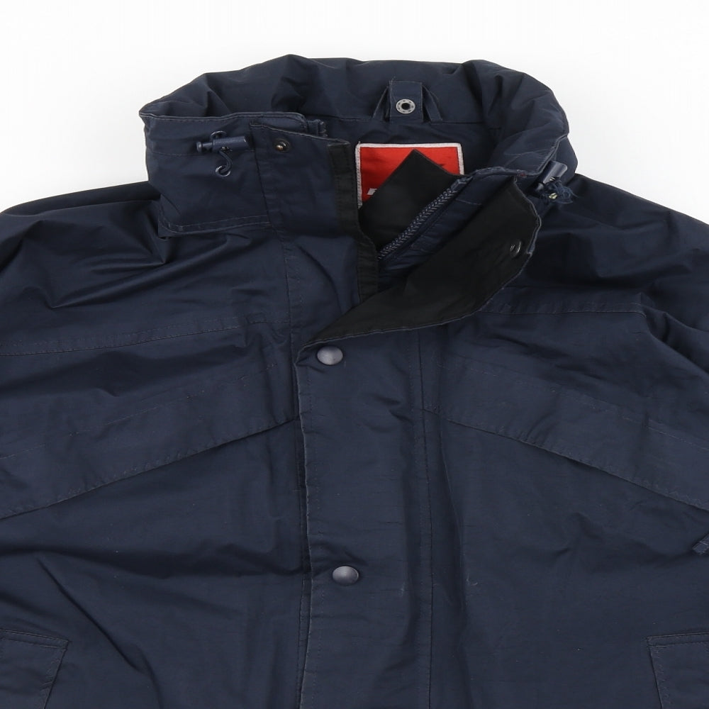 Result Mens Blue   Parka Coat Size S