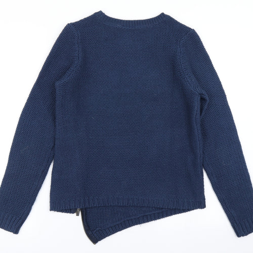 BC  Womens Blue  Knit Pullover Jumper Size 10