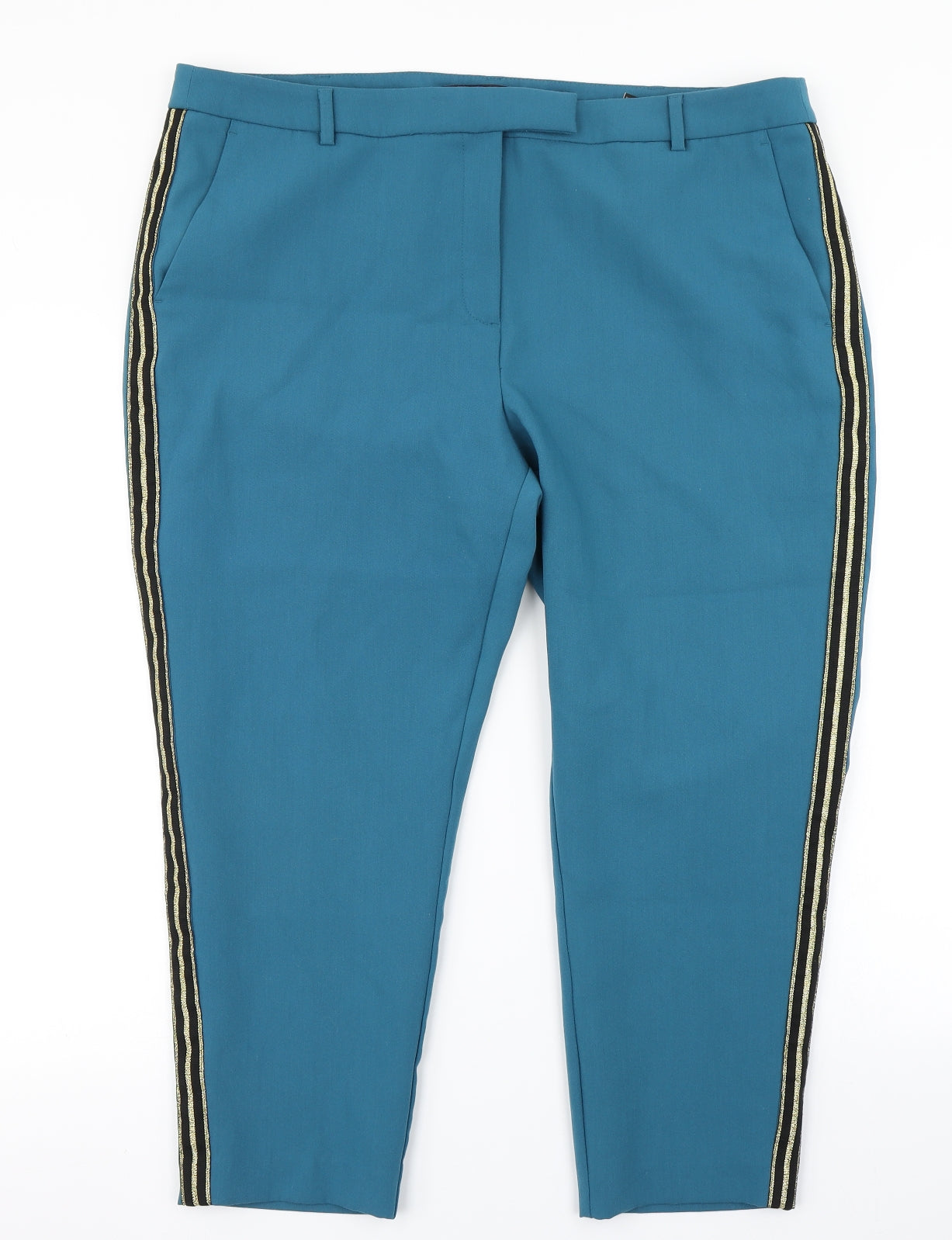 M&S Collection Womens Blue   Dress Pants Trousers Size 20 L23 in