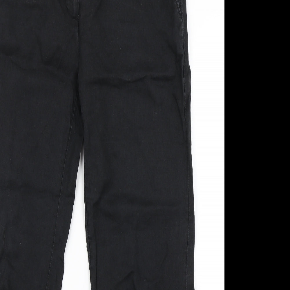 H&M Womens Black   Cargo Trousers Size 10 L27 in