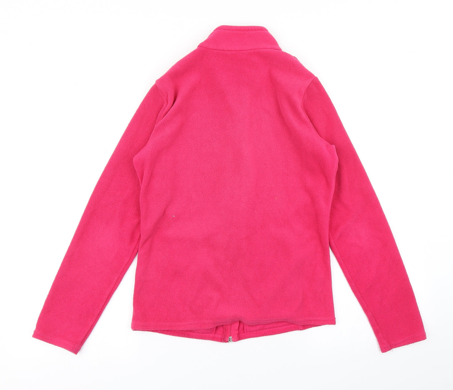 M&S Womens Pink  Fleece Full Zip Sweatshirt Size 8
