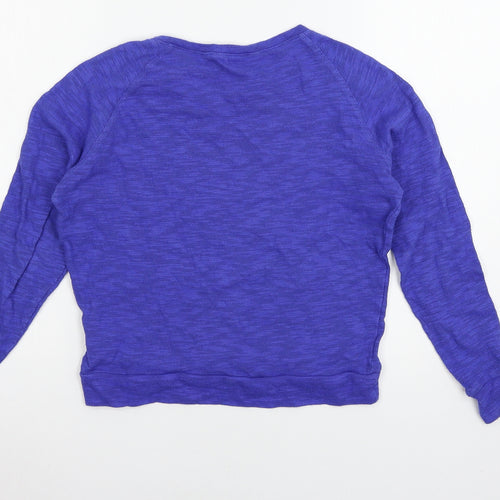 New Look Girls Blue Geometric Jersey Pullover Sweatshirt Size 10-11 Years  - Unicorn
