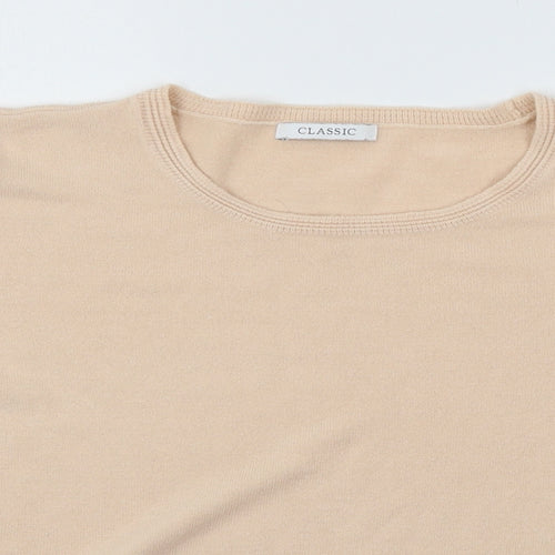 Marks and Spencer Womens Pink  Knit Basic T-Shirt Size 18