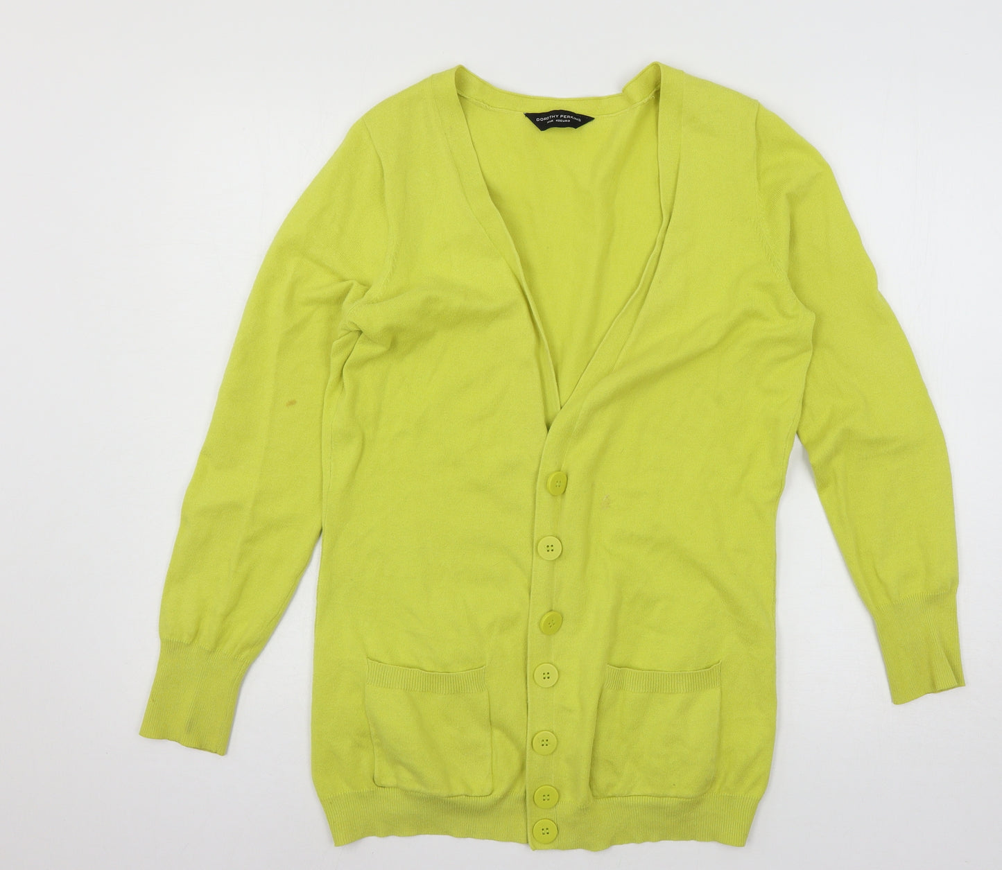 Dorothy Perkins Womens Green  Knit Cardigan Jumper Size 14