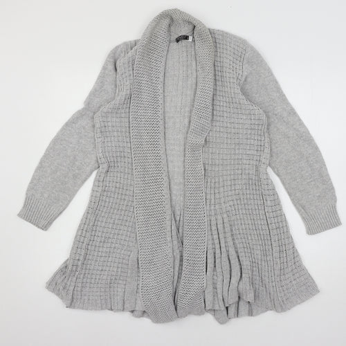 Remel Womens Grey  Knit Cardigan Jumper Size M