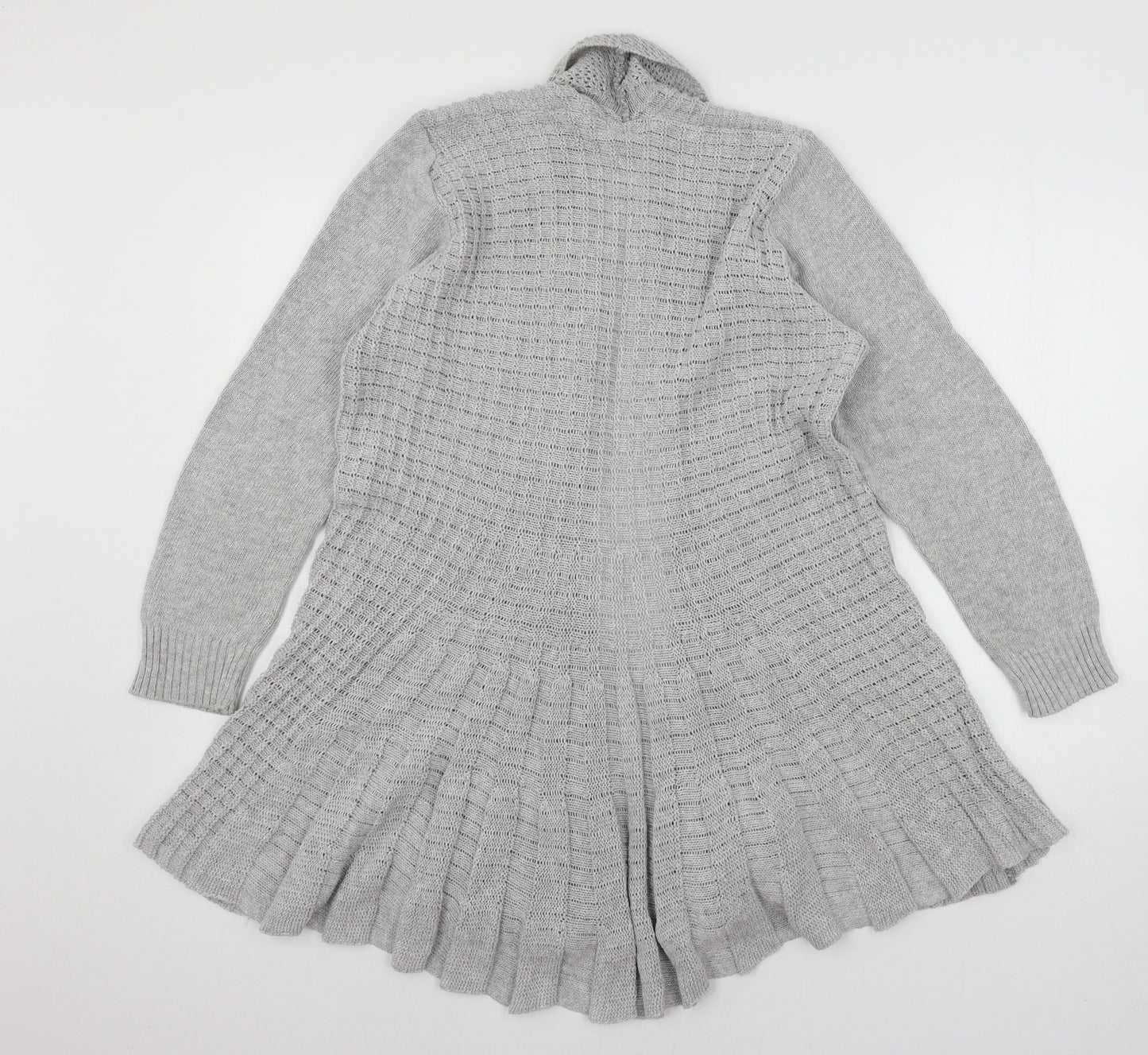 Remel Womens Grey  Knit Cardigan Jumper Size M