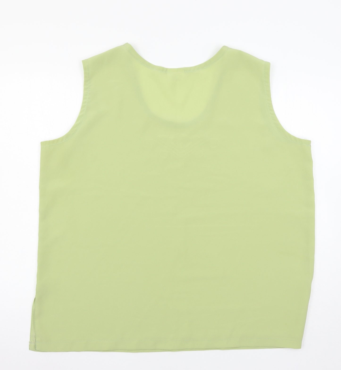 Michael Gold Womens Green   Basic Blouse Size 2XL