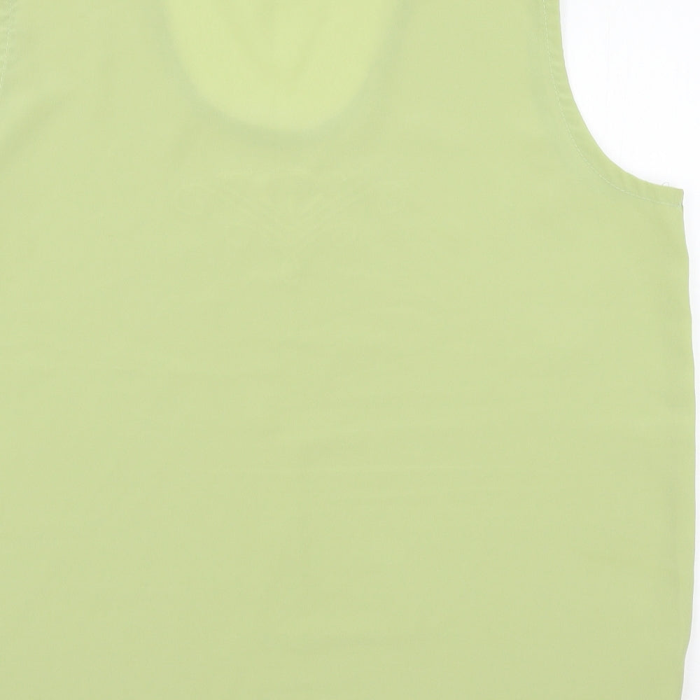 Michael Gold Womens Green   Basic Blouse Size 2XL