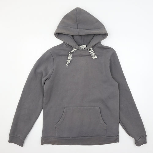Just Hype Womens Grey  Jersey Pullover Hoodie Size 10