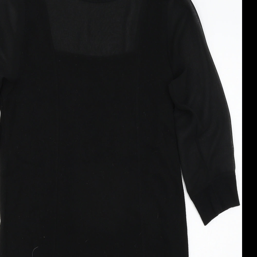 French Connection Womens Black  Jersey Jumper Dress  Size 6