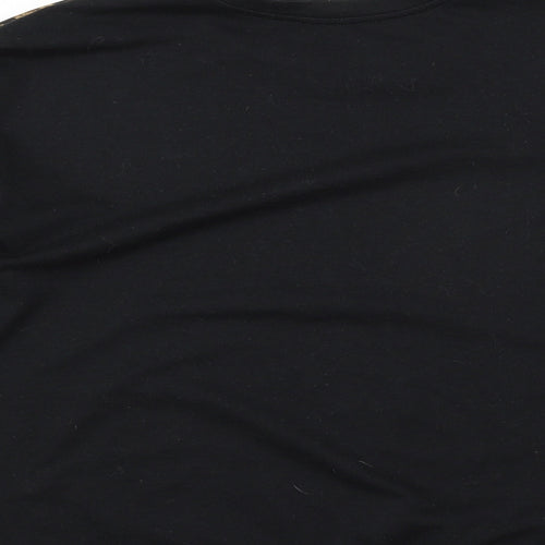 Atmosphere Womens Black Animal Print Jersey Basic T-Shirt Size 8