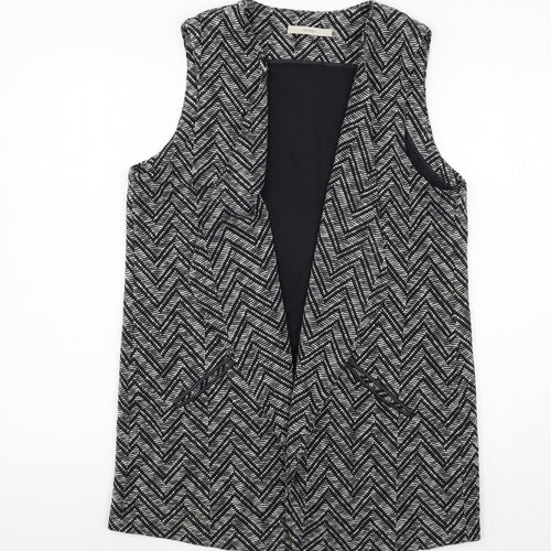 George Womens Black Striped  Jacket  Size 16