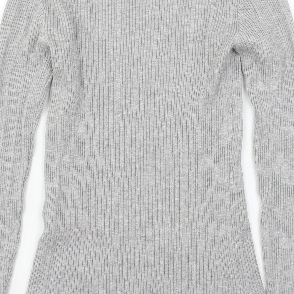 Primark Womens Grey  Knit Basic T-Shirt Size 12